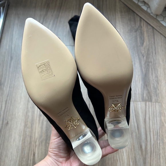 Charlotte Olympia Black Suede Over the Knee Boots | 37.5 - Picture 9 of 11